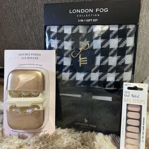 NEW Women’s Bundle -London Fog 3pc Gift Set Box, wallet scarf keychain + MORE